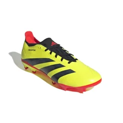 adidas Predator League Gras Voetbalschoenen (FG) Felgeel Zwart Rood