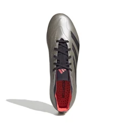 adidas Predator League Gras Voetbalschoenen (FG) Zilver Zwart Roze