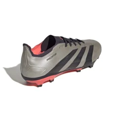 adidas Predator League Gras Voetbalschoenen (FG) Zilver Zwart Roze