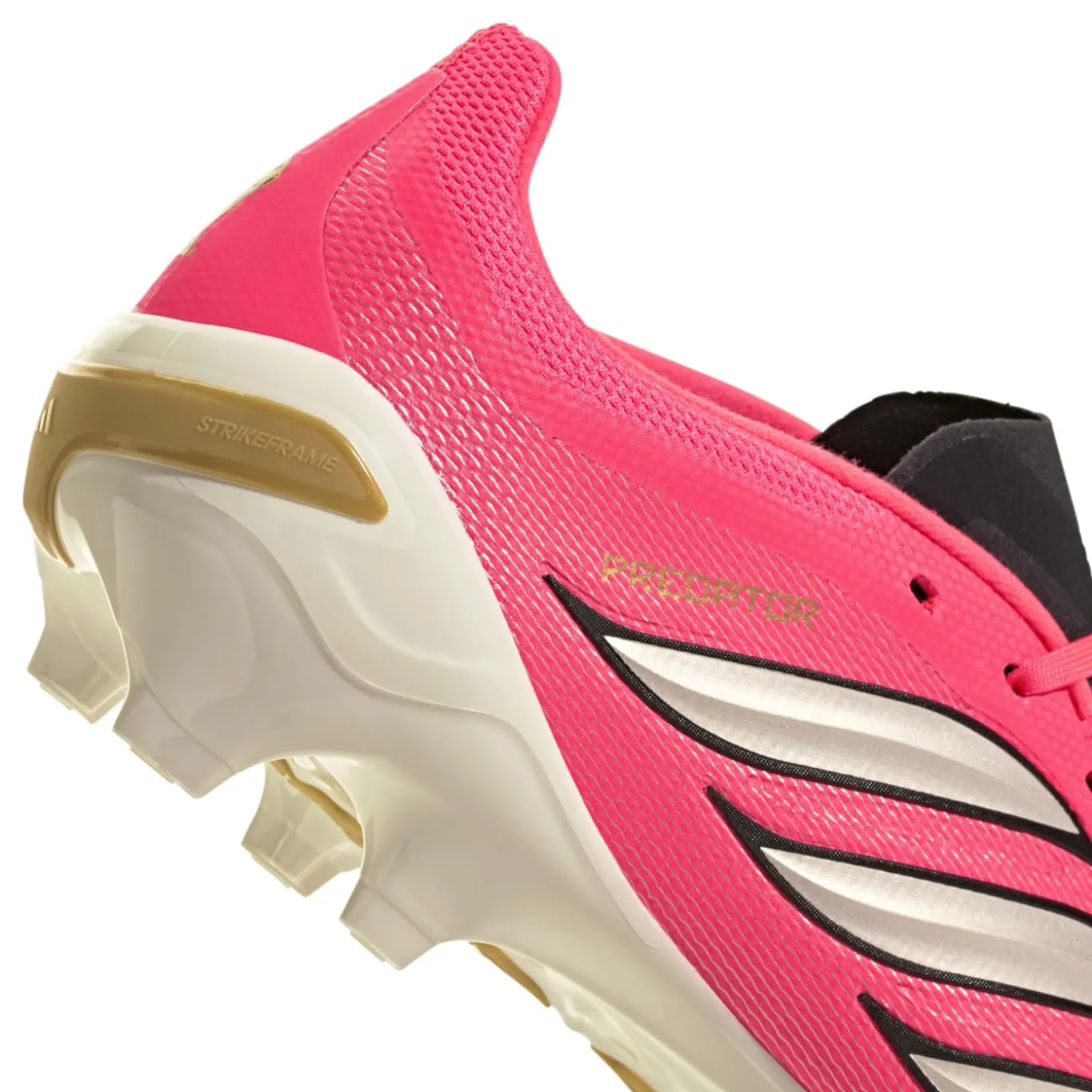 adidas Predator League Gras Voetbalschoenen (FG) Felroze Zilvergrijs Zwart Goud