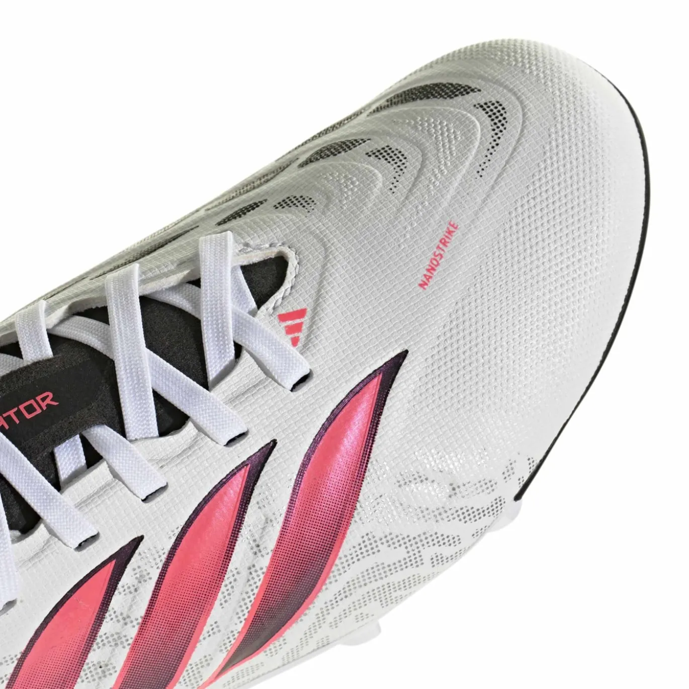 adidas Predator League Gras Voetbalschoenen (FG) Kids Wit Zwart Roze