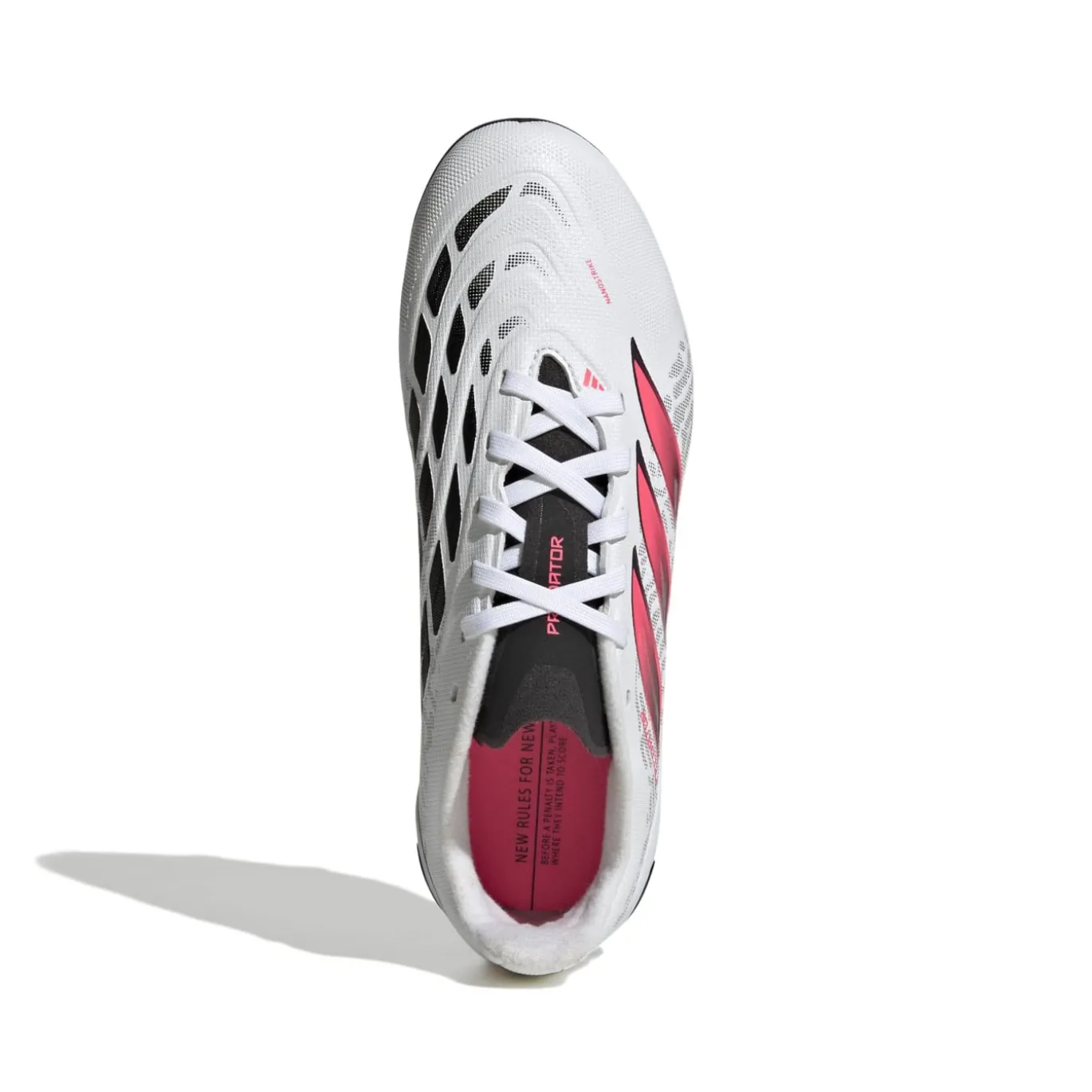 adidas Predator League Gras Voetbalschoenen (FG) Kids Wit Zwart Roze