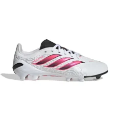 adidas Predator League Gras Voetbalschoenen (FG) Kids Wit Zwart Roze
