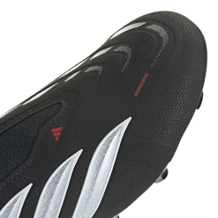 adidas Predator League Veterloze Gras Voetbalschoenen (FG) Zwart Wit Rood