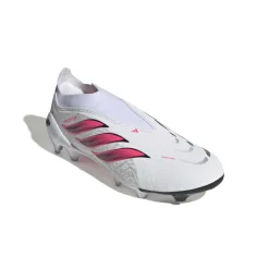 adidas Predator League Veterloze Gras Voetbalschoenen (FG) Wit Zwart Roze