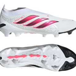 adidas Predator League Veterloze Gras Voetbalschoenen (FG) Wit Zwart Roze