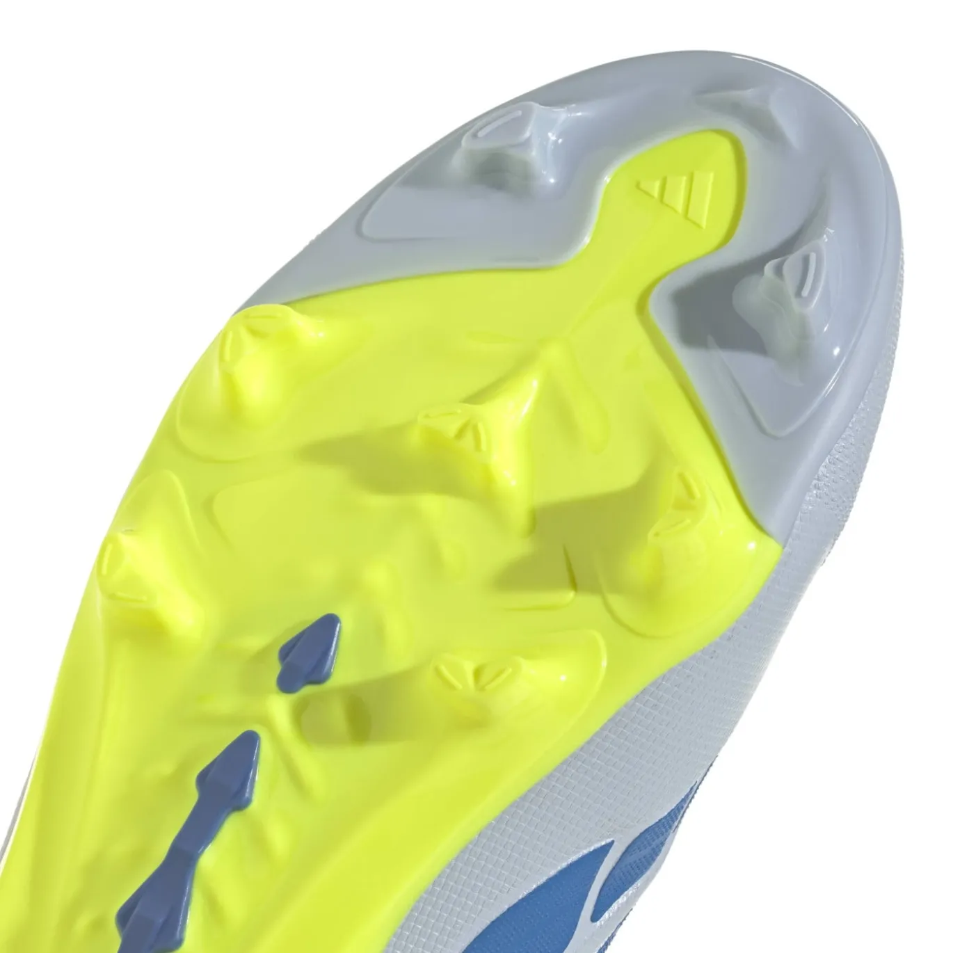 adidas Predator League Veterloze Gras Voetbalschoenen (FG) Kids Lichtblauw Blauw Geel