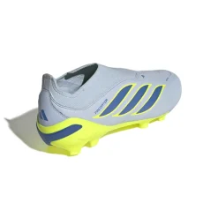 adidas Predator League Veterloze Gras Voetbalschoenen (FG) Kids Lichtblauw Blauw Geel