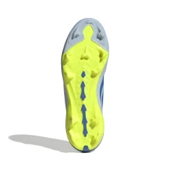 adidas Predator League Veterloze Gras Voetbalschoenen (FG) Kids Lichtblauw Blauw Geel