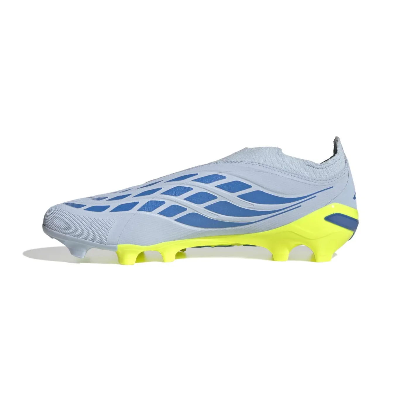 adidas Predator League Veterloze Gras Voetbalschoenen (FG) Lichtblauw Blauw Geel