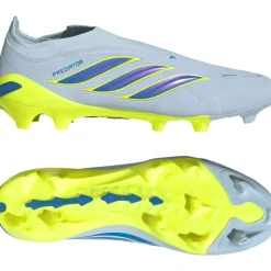 adidas Predator League Veterloze Gras Voetbalschoenen (FG) Lichtblauw Blauw Geel
