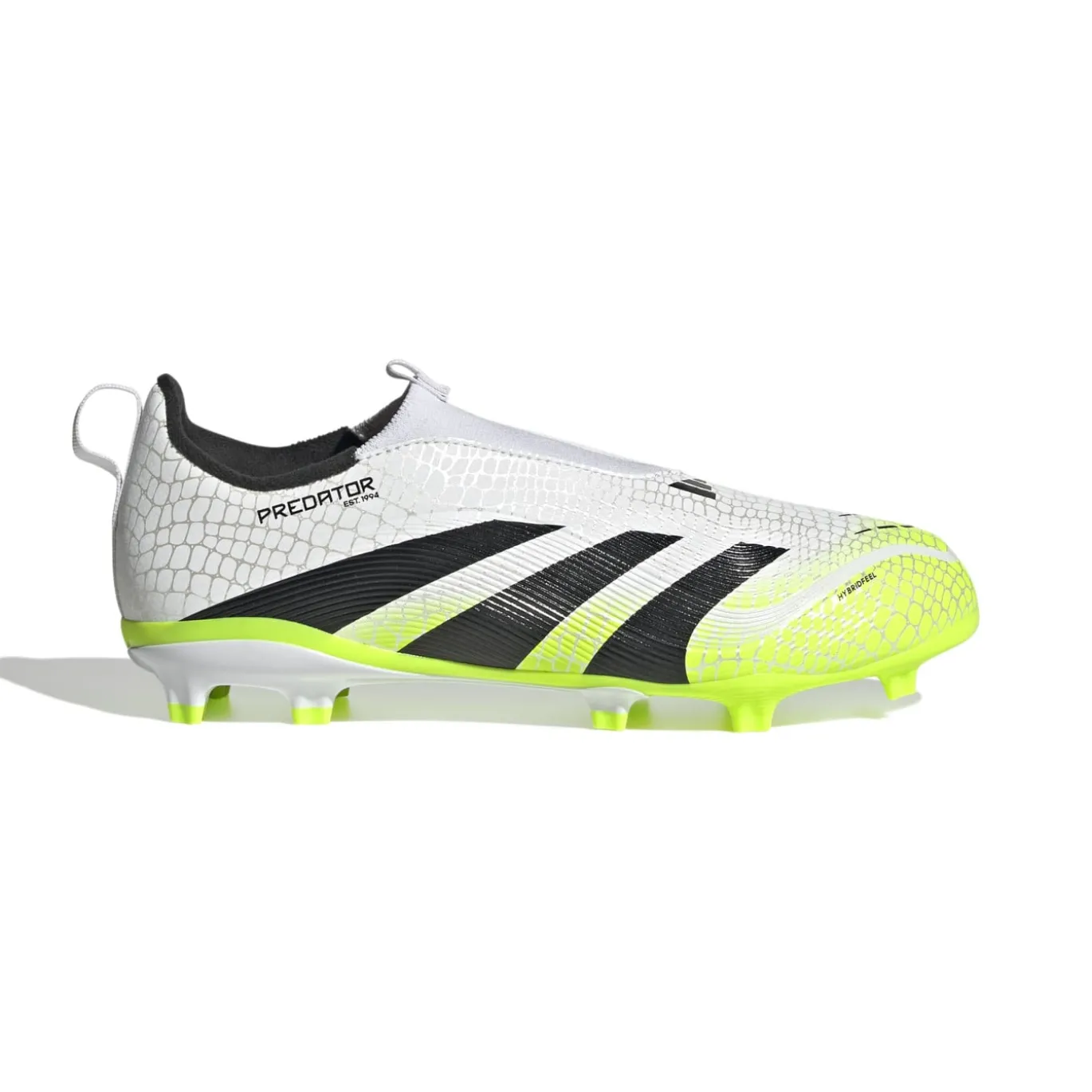 adidas Predator League Veterloze Gras / Kunstgras Voetbalschoenen (MG) Kids Wit Zwart Neongeel
