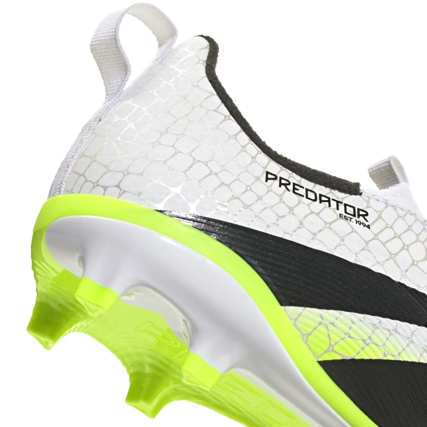 adidas Predator League Veterloze Gras / Kunstgras Voetbalschoenen (MG) Kids Wit Zwart Neongeel