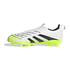 adidas Predator League Veterloze Gras / Kunstgras Voetbalschoenen (MG) Kids Wit Zwart Neongeel