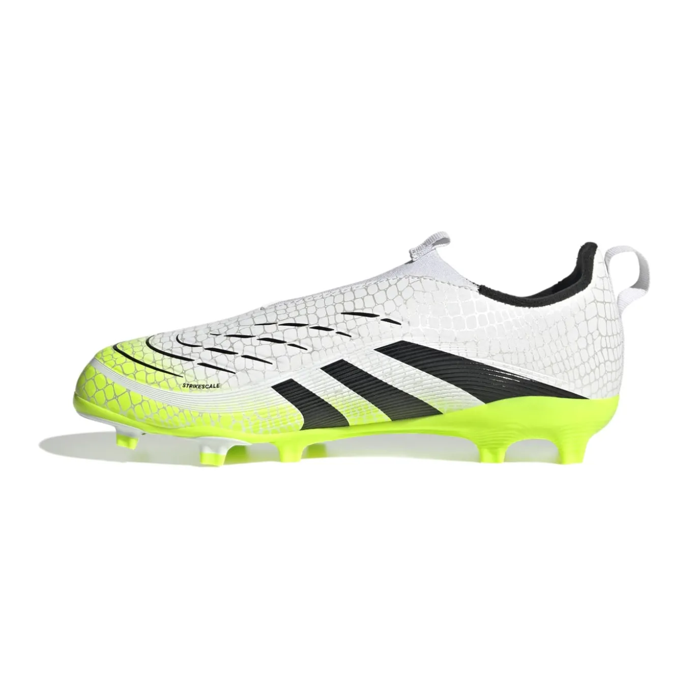 adidas Predator League Veterloze Gras / Kunstgras Voetbalschoenen (MG) Kids Wit Zwart Neongeel