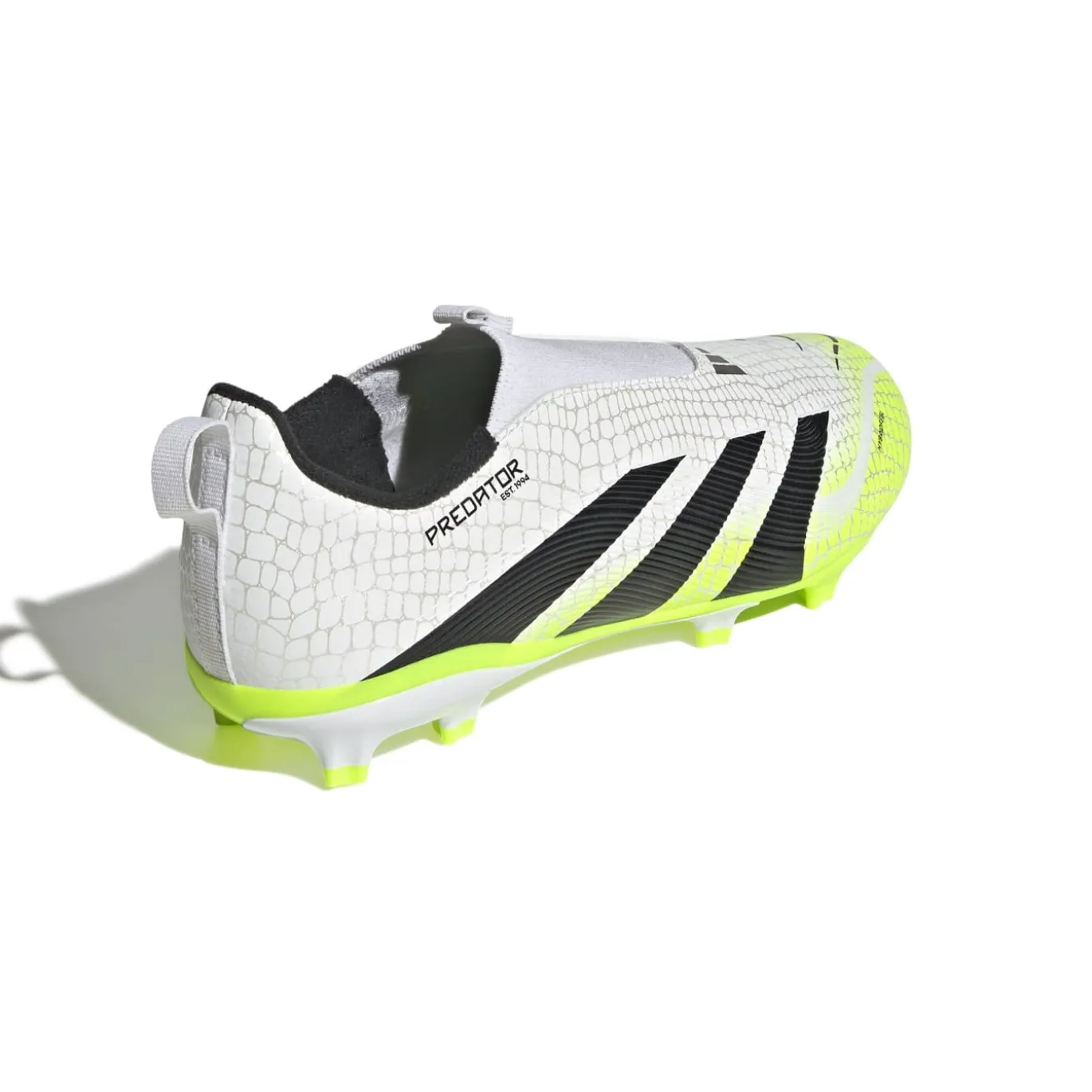 adidas Predator League Veterloze Gras / Kunstgras Voetbalschoenen (MG) Kids Wit Zwart Neongeel