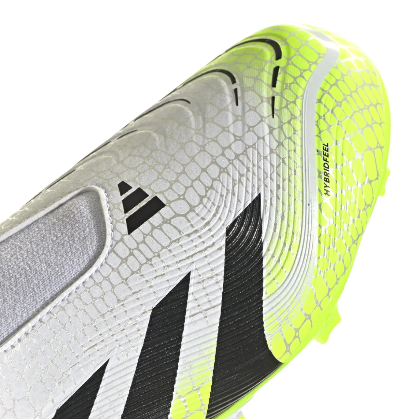 adidas Predator League Veterloze Gras / Kunstgras Voetbalschoenen (MG) Kids Wit Zwart Neongeel