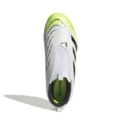 adidas Predator League Veterloze Gras / Kunstgras Voetbalschoenen (MG) Kids Wit Zwart Neongeel
