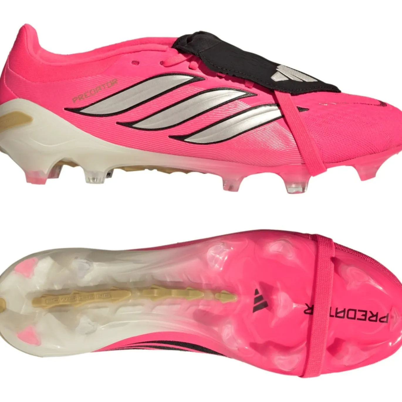 adidas Predator Pro FT Gras Voetbalschoenen (FG) Felroze Zilvergrijs Zwart Goud