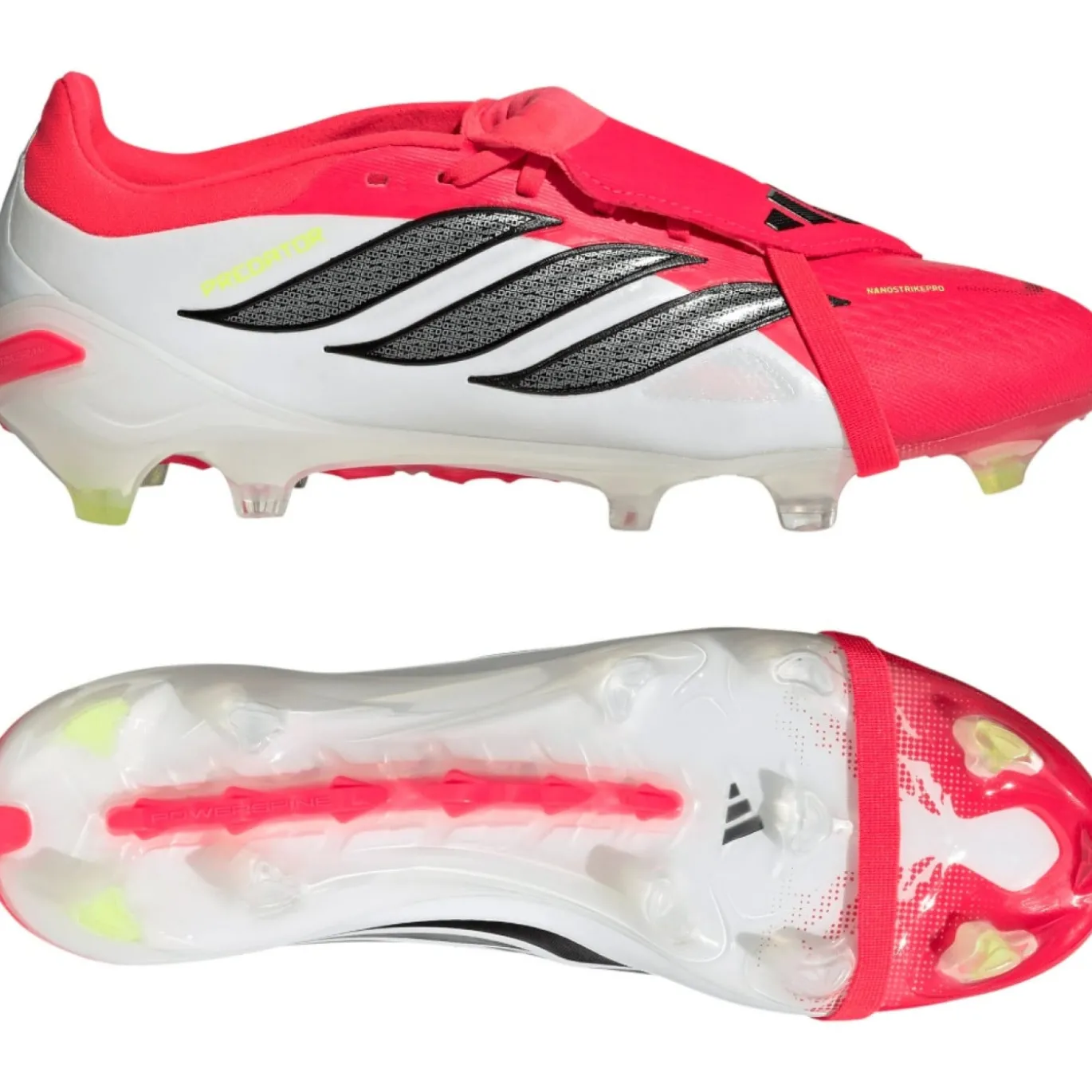 adidas Predator Pro FT Gras Voetbalschoenen (FG) Rood Wit Zwart