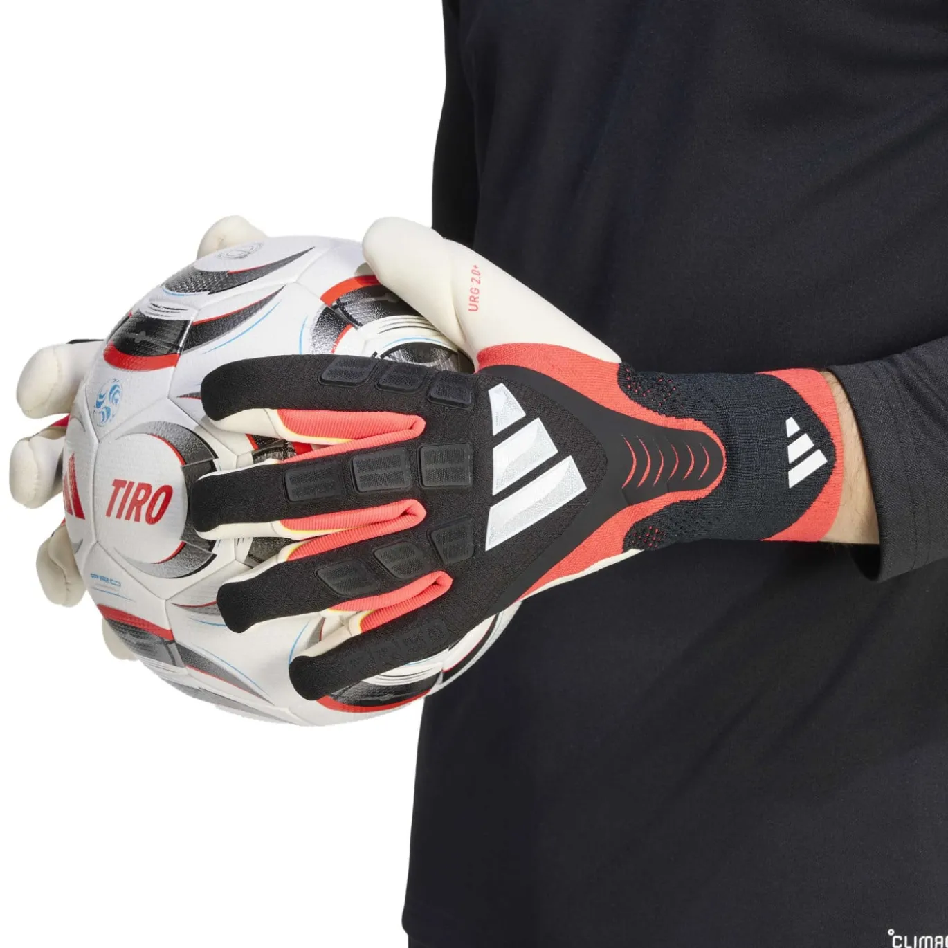 adidas Predator Pro Hybrid Keepershandschoenen Zwart Wit Rood