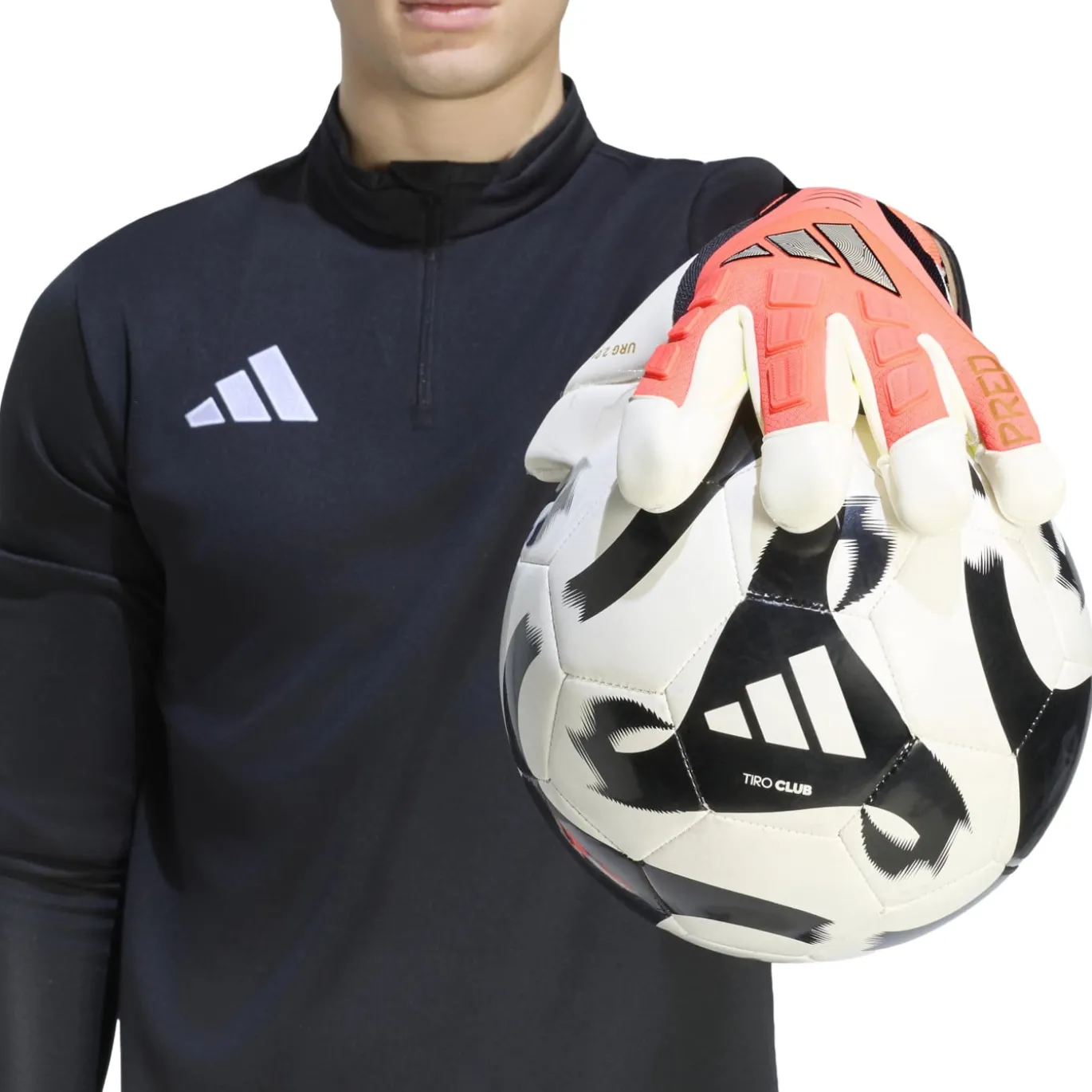 adidas Predator Pro Hybrid Keepershandschoenen Felroze Zilvergrijs Zwart Goud