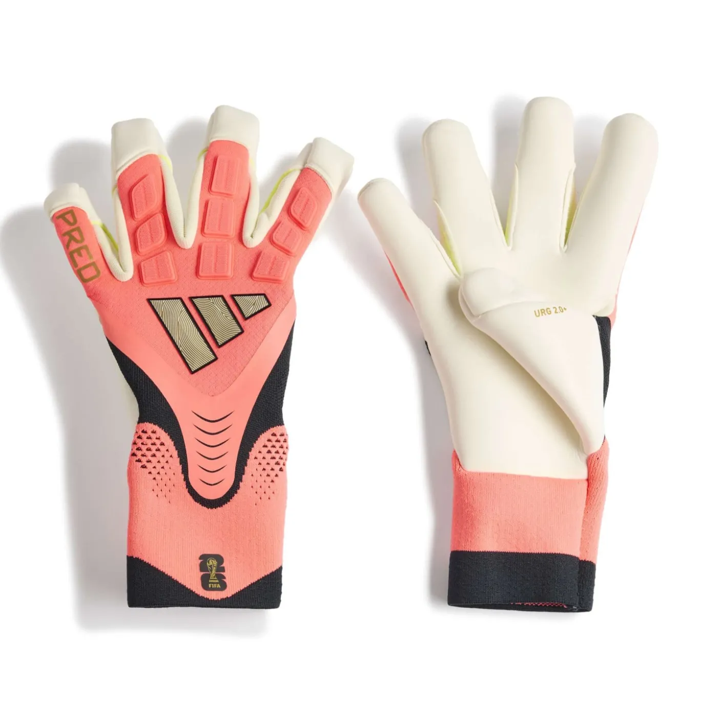 adidas Predator Pro Hybrid Keepershandschoenen Felroze Zilvergrijs Zwart Goud