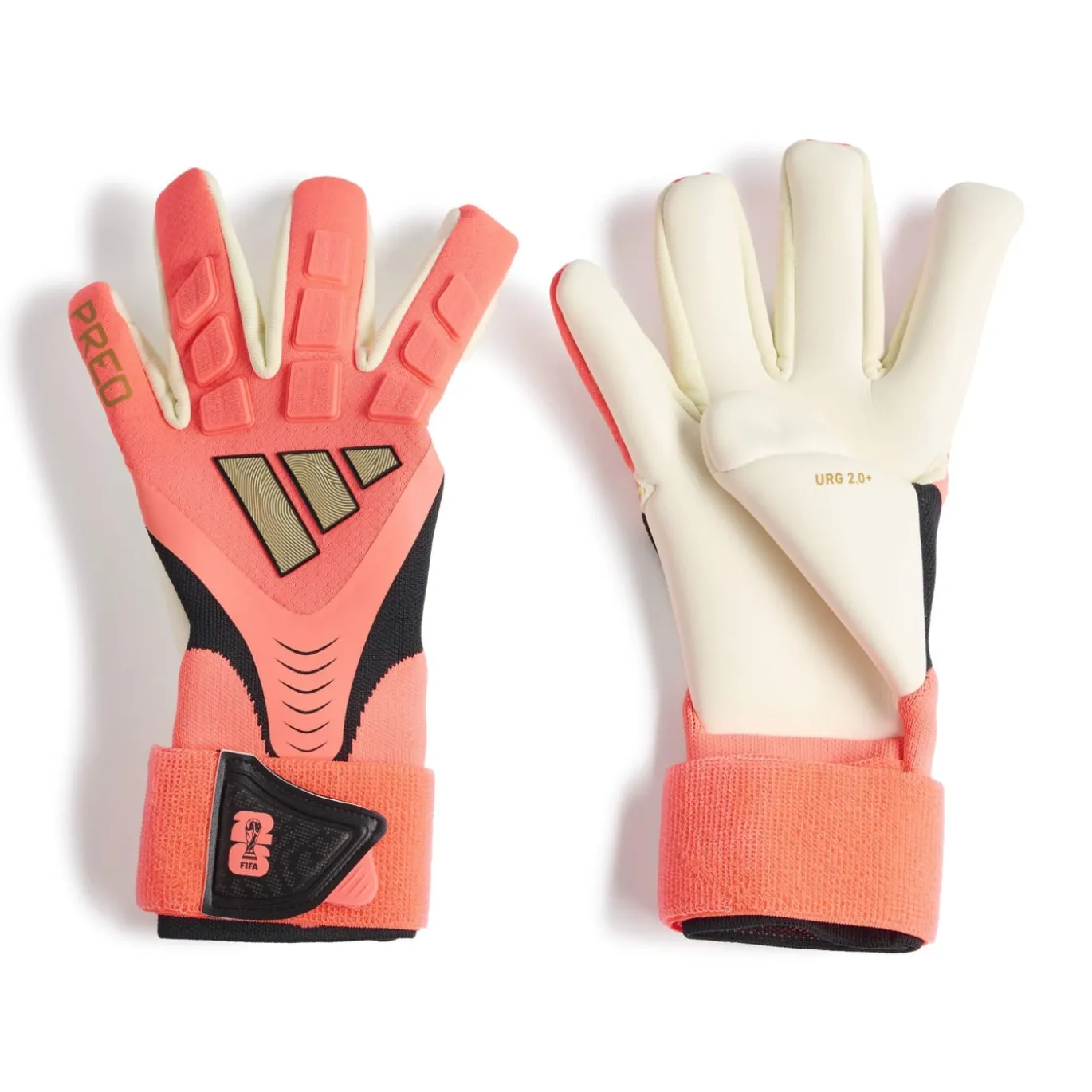 adidas Predator Pro HYS Keepershandschoenen Felroze Zilvergrijs Zwart Goud