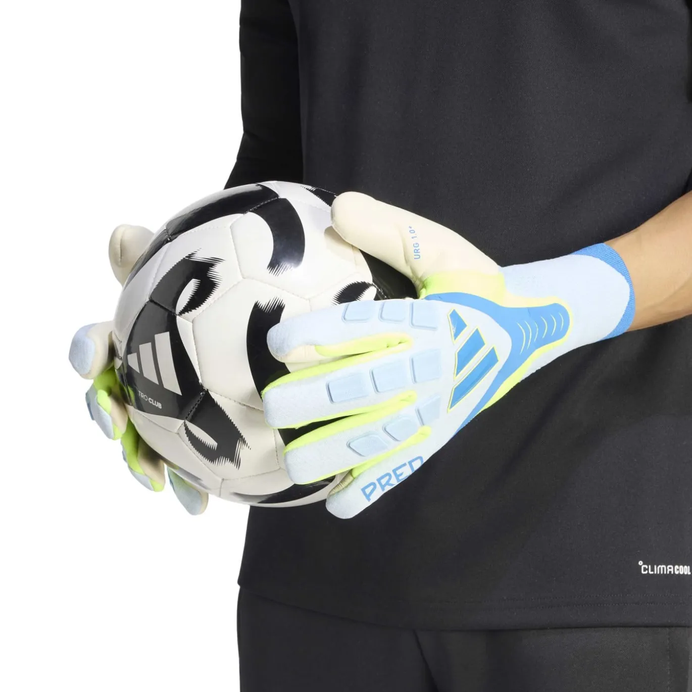 adidas Predator Pro PC Keepershandschoenen Lichtblauw Blauw Neongeel