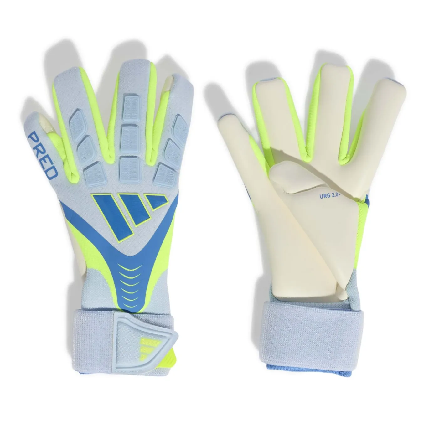 adidas Predator Pro Strap Keepershandschoenen Blauw Lichtblauw Neongeel