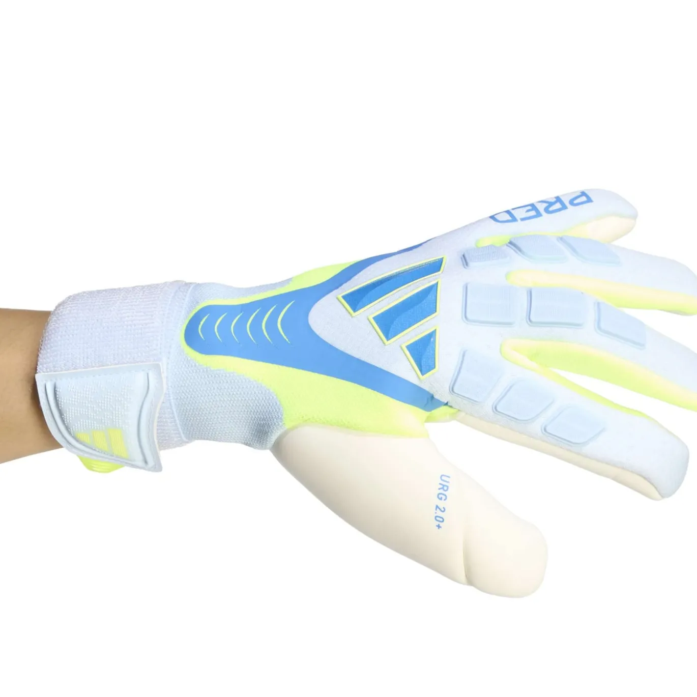 adidas Predator Pro Strap Keepershandschoenen Blauw Lichtblauw Neongeel