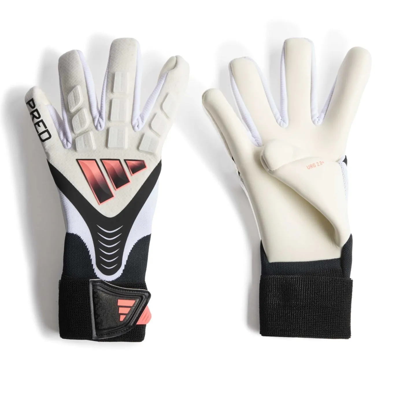 adidas Predator Pro Strap Keepershandschoenen Wit Zwart Roze
