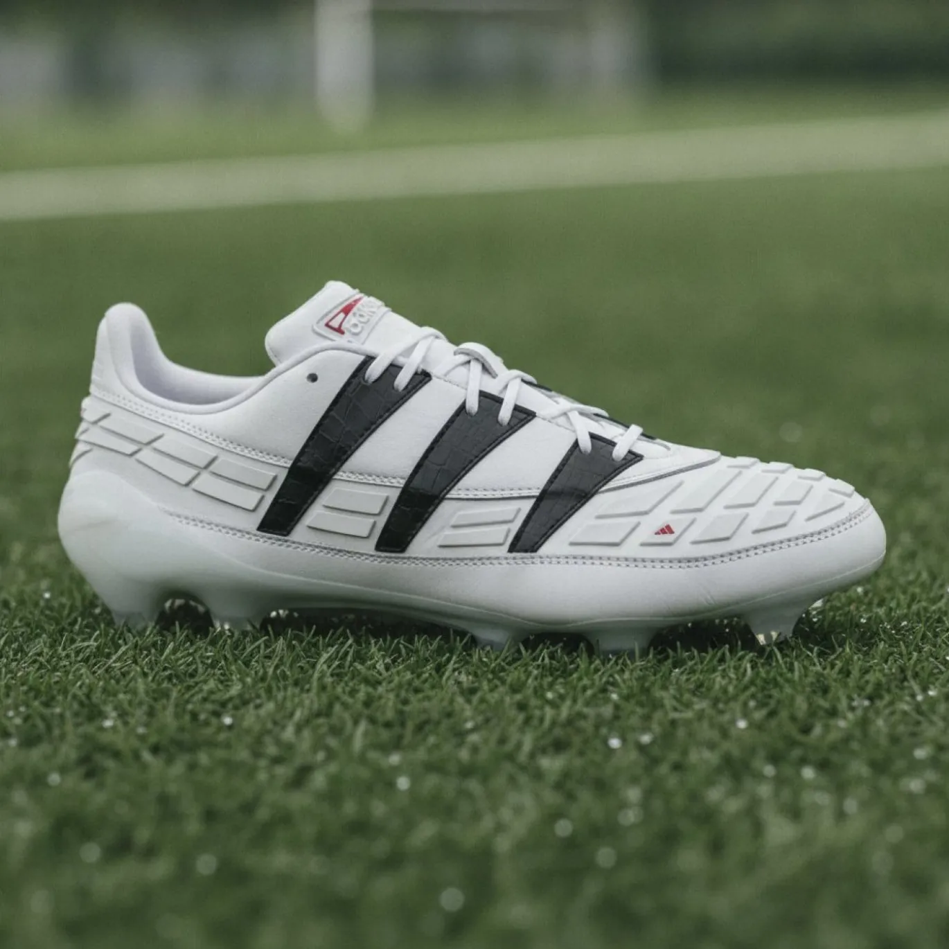 adidas Predator 94 Reverse Gras Voetbalschoenen (FG) Wit Zwart