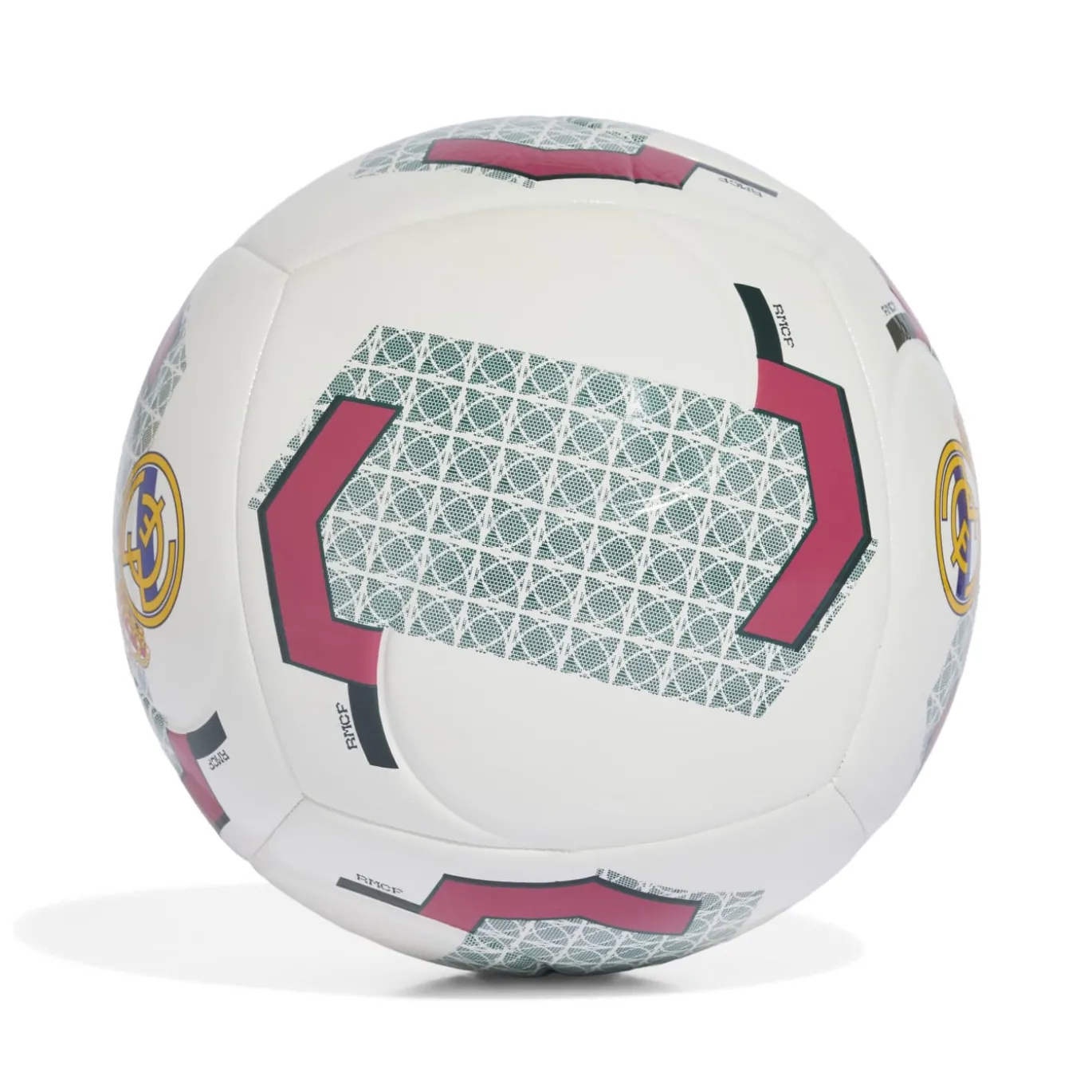 adidas Real Madrid Club Voetbal Maat 5 2026-2027 Wit Zwart Roze