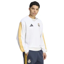 adidas Real Madrid DNA Crew Sweater 2026-2027 Wit Oranje Donkerblauw