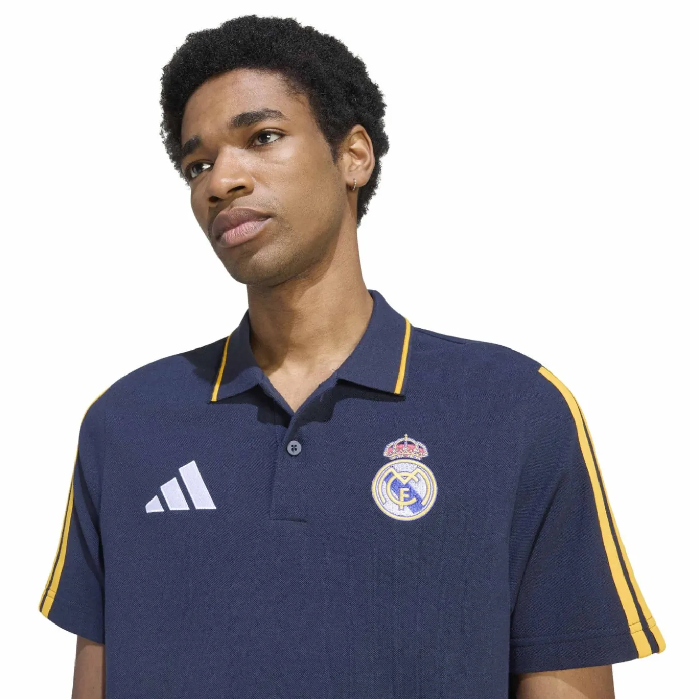 adidas Real Madrid DNA Polo Set 2026-2027 Donkerblauw Wit Oranje