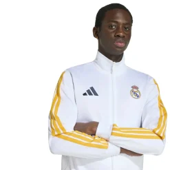 adidas Real Madrid DNA Trainingsjack 2026-2027 Wit Oranje Zwart
