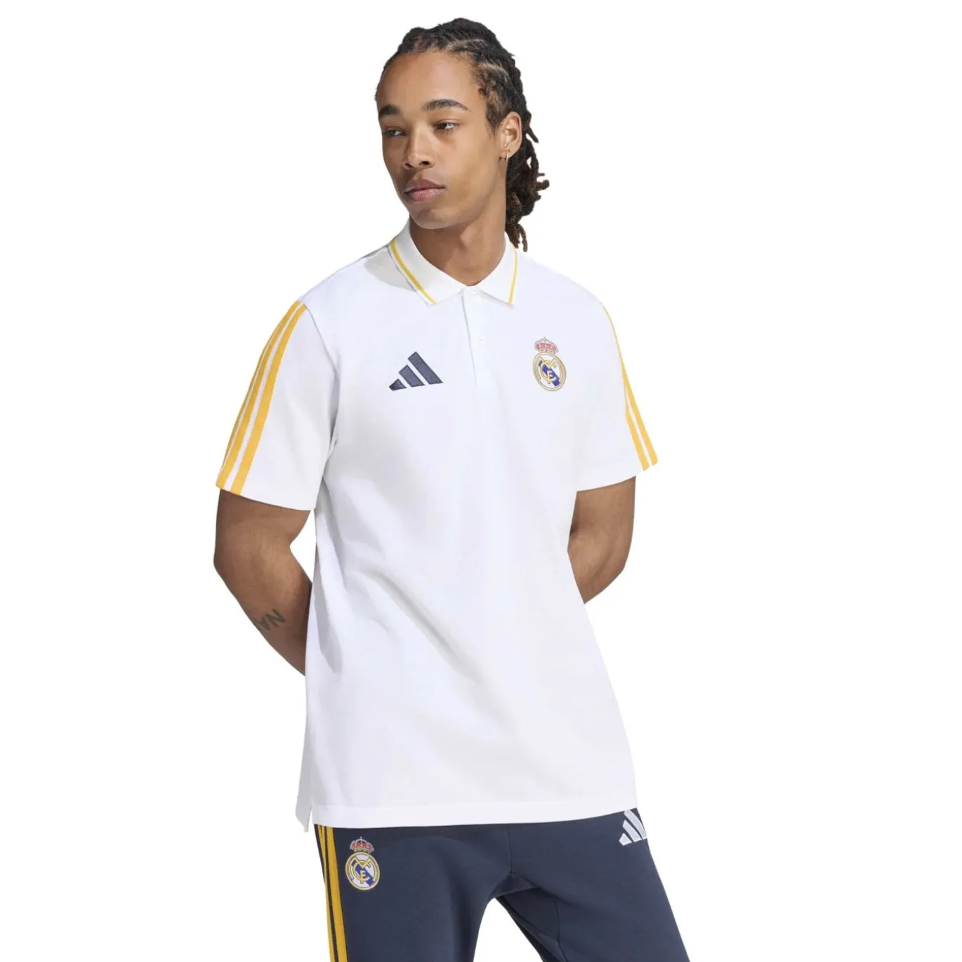 adidas Real Madrid DNA Zomerset 2026-2027 Wit Oranje Donkerblauw