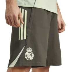 adidas Real Madrid Downtime Broekje 2025-2026 Grijs Lichtgroen