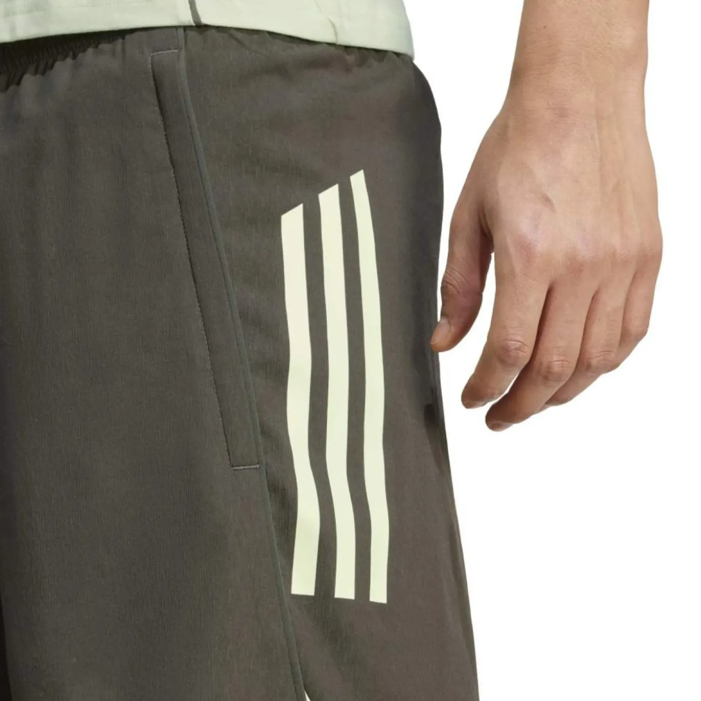 adidas Real Madrid Downtime Broekje 2025-2026 Grijs Lichtgroen