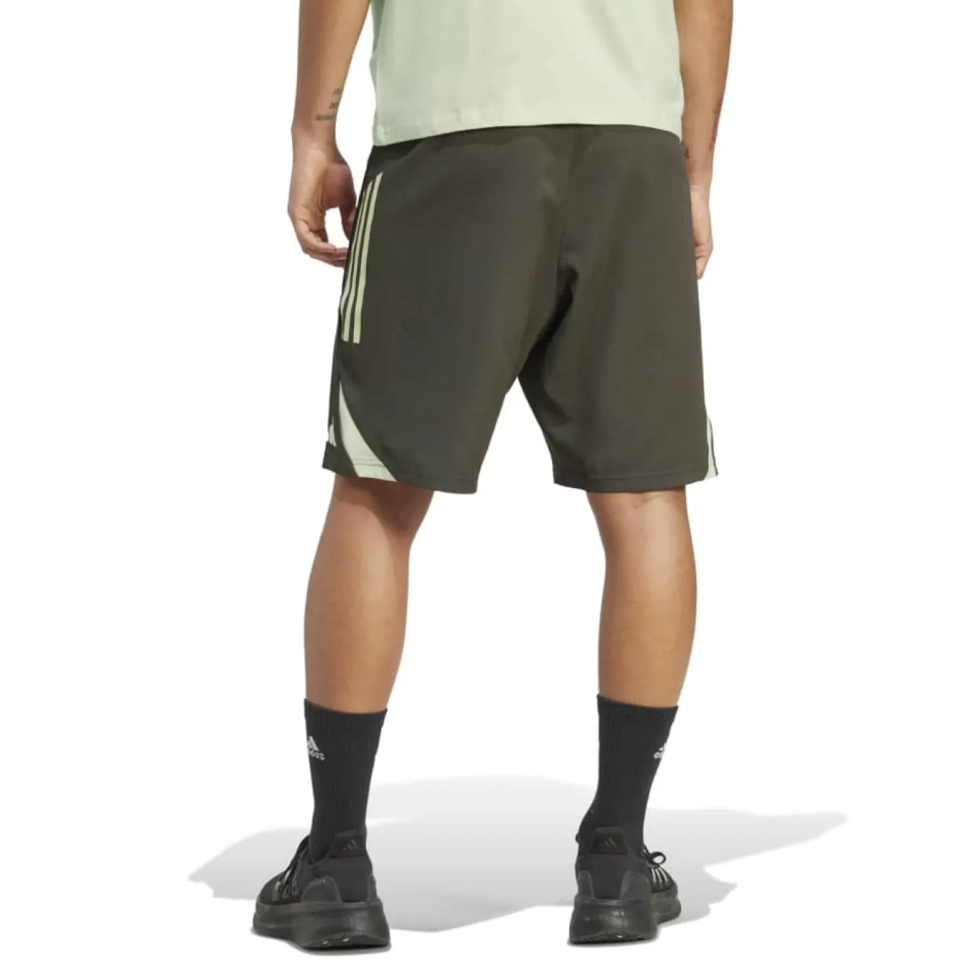 adidas Real Madrid Downtime Broekje 2025-2026 Grijs Lichtgroen