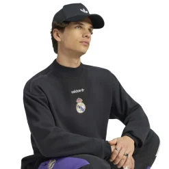 adidas Real Madrid EQT Crew Trainingspak Zwart Wit Paars