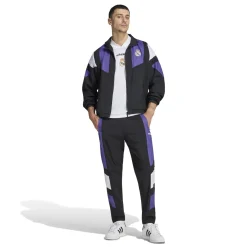 adidas Real Madrid EQT Trainingsjack 2026-2027 Zwart Paars Wit