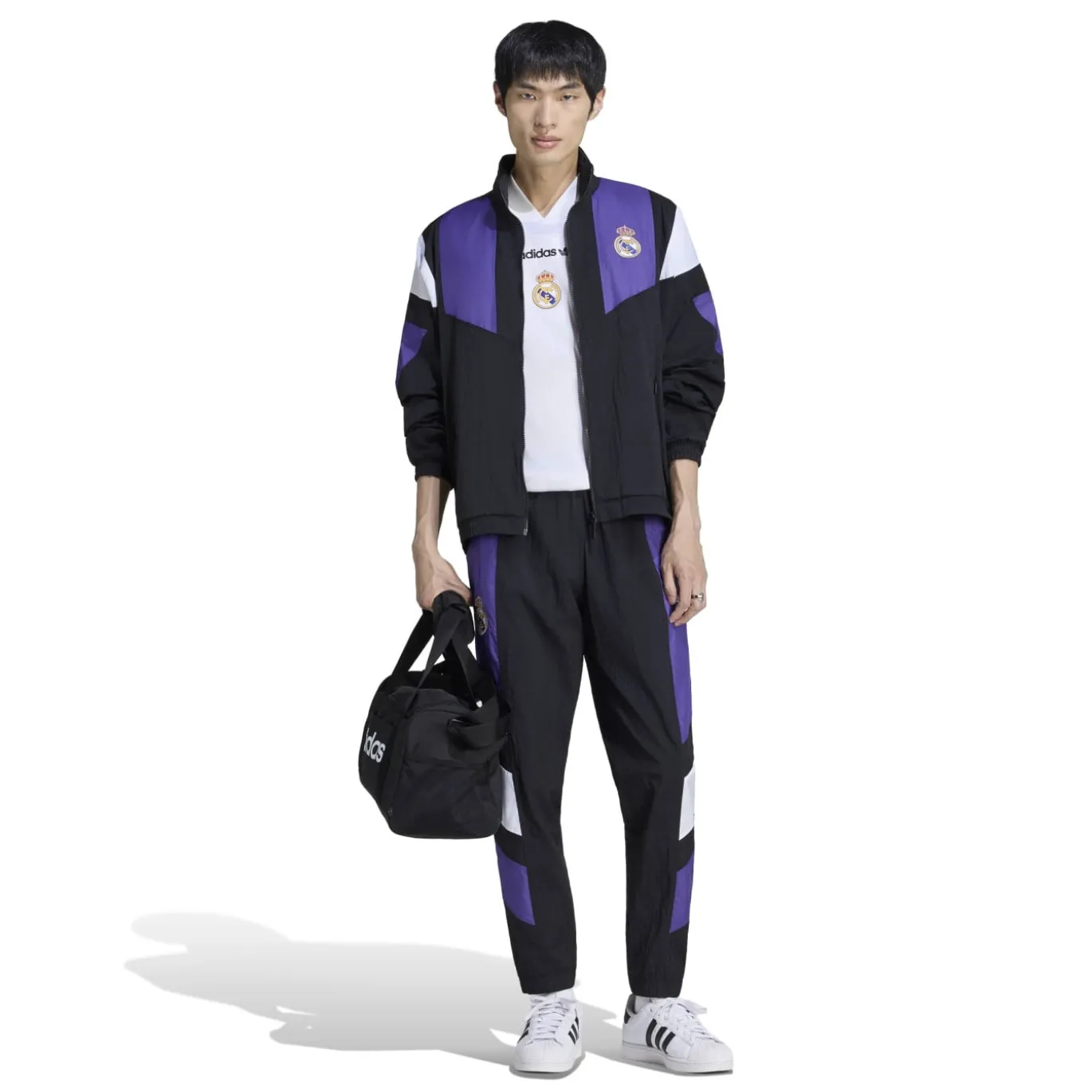 adidas Real Madrid EQT Trainingsbroek 2026-2027 Zwart Paars Wit