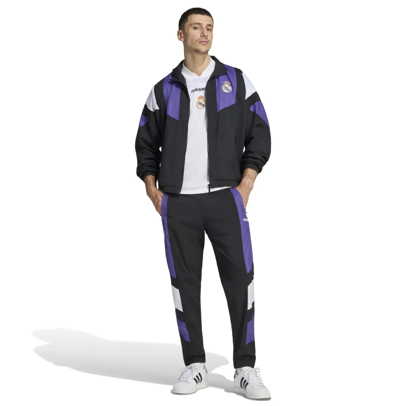 adidas Real Madrid EQT Trainingspak Zwart Paars Wit