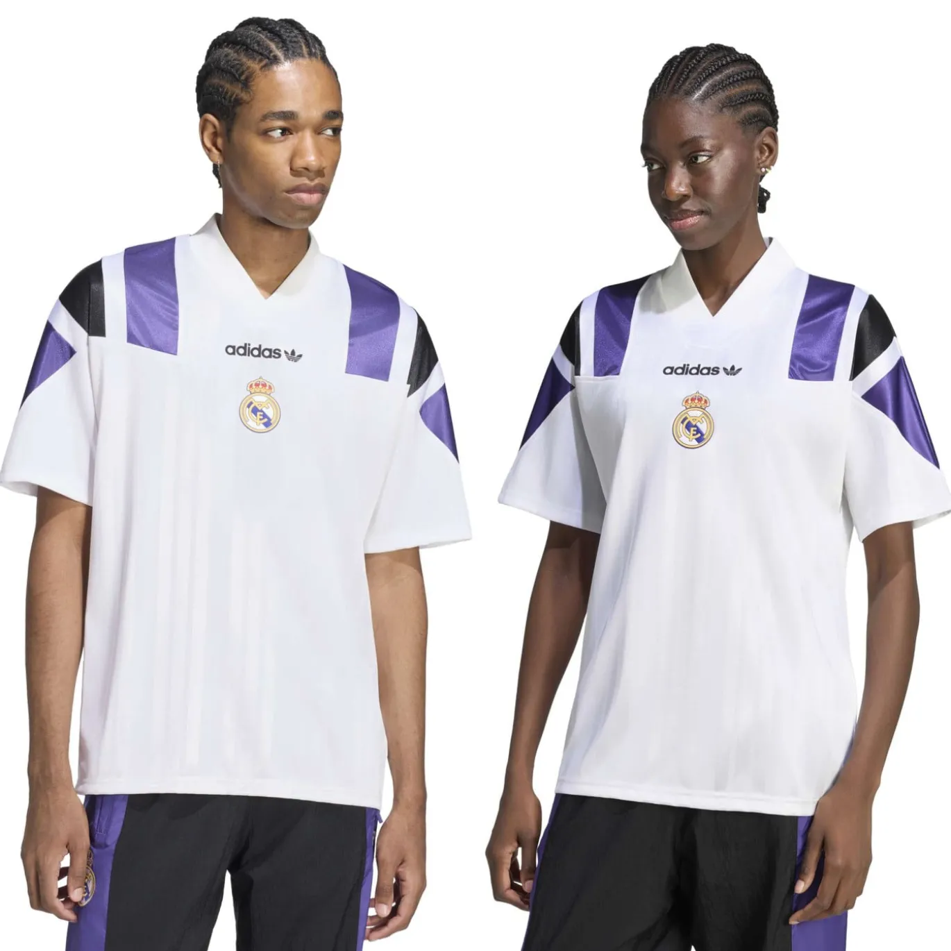 adidas Real Madrid EQT T-Shirt Wit Paars Zwart