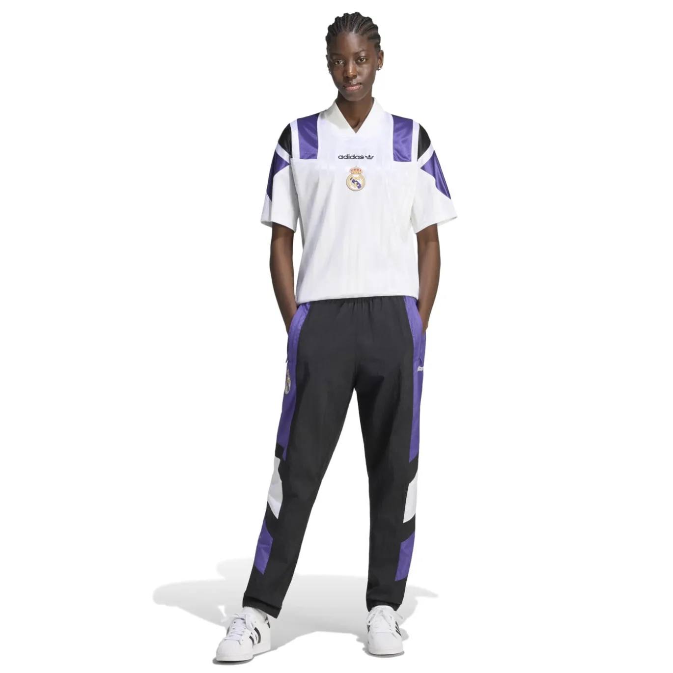 adidas Real Madrid EQT T-Shirt Wit Paars Zwart