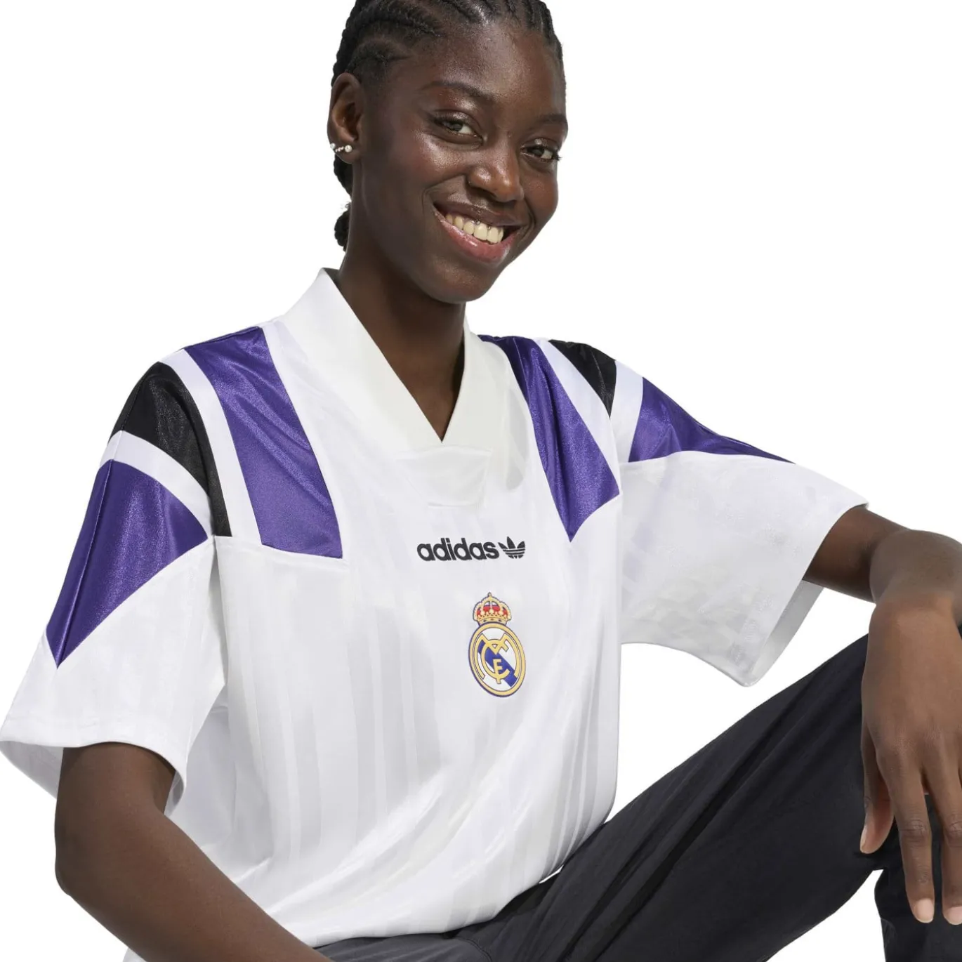 adidas Real Madrid EQT T-Shirt Wit Paars Zwart