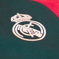 adidas Real Madrid Hoodie 2026-2027 Kids Donkergroen Roze Wit