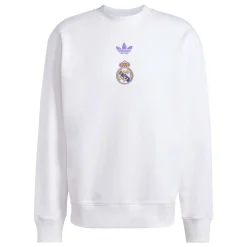 adidas Real Madrid Lifestyler Crew Sweater Wit Paars